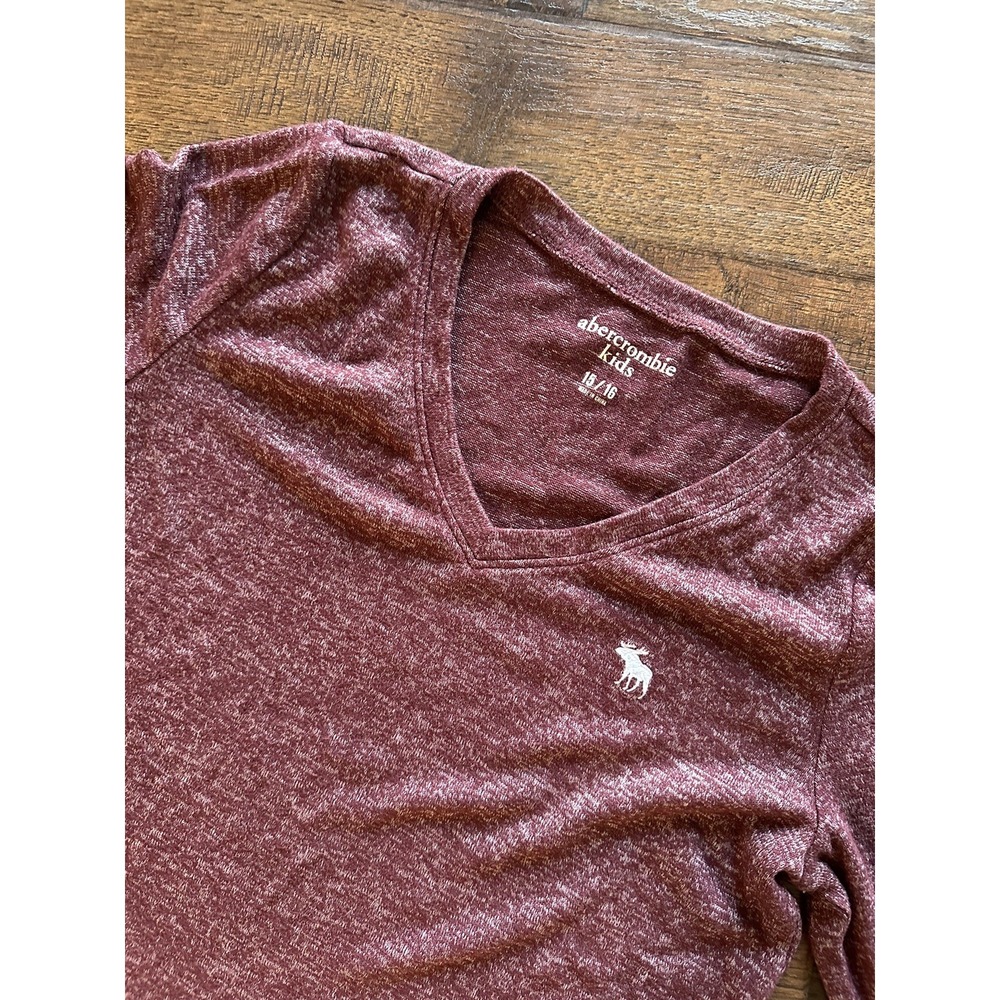 Abercrombie Kids Girls Sweater Top Long Sleeve Maroon,‎ Size 15/16. EUC!